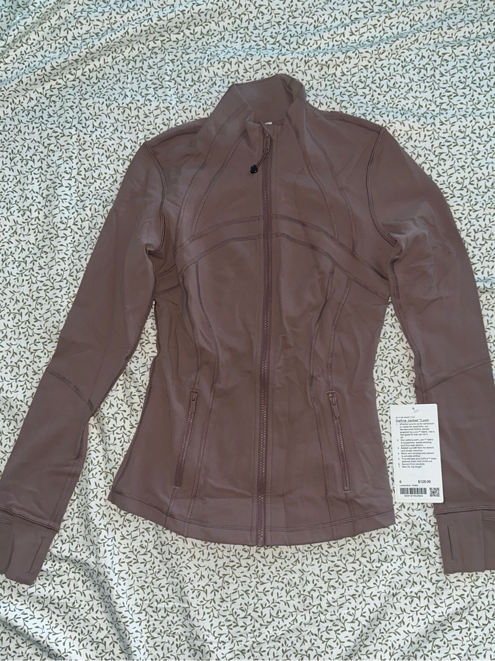 NWT Lululemon Define Jacket Luon Twilight Rose Size 6 - Picture 2 of 6